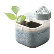 Table Top Fountain Feng Shui Office Home Rolling Ball Tranquility Effect Blue