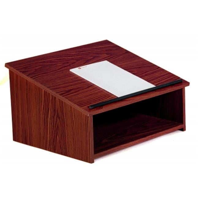 Mahogany 13.75'' Wood Tabletop Lectern with Storage