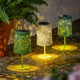 thumbnail image 1 of Table Top Metal Solar Lantern, 1 of 1