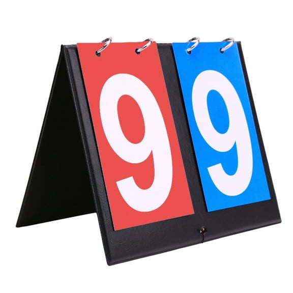 Table Top Scoreboard, Flip Number Board 2 Digits Professional Score Keeper Flipper Scoreboard for Basketball Tennis Badminton Sports