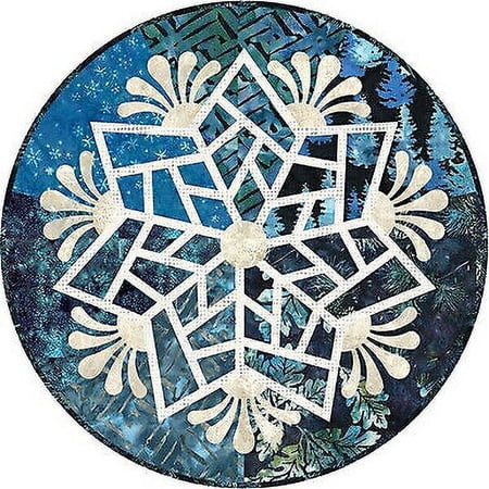 Table Topper Kit~Scandinavian Snowflake~ICE BLUE JNSS-190~Fabric for 4 Toppers b