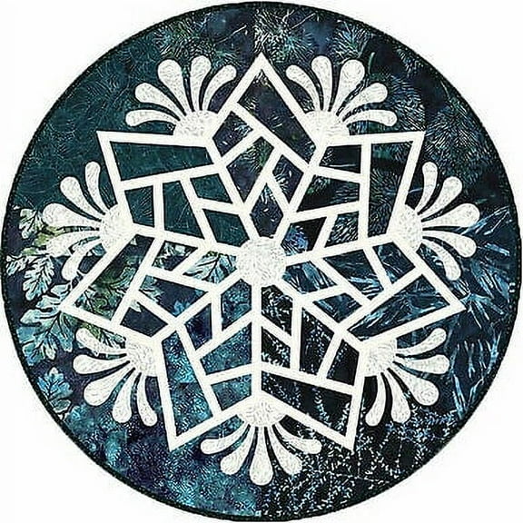 Table Topper Kit~Scandinavian Snowflake~TEAL JNSS-21~Fabric for 4 Toppers by Hof