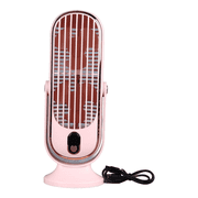 Table Tower Fan 4000mah USB Portable Electric Tower Fan with 5 Speeds Brushless Motor Desk Cooling Fan for Car Home Office (Pink)