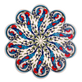 thumbnail image 1 of Table Trivets Tulips on White Large Ceramic Trivet 7" (18 cm) Trivets for Hot Dishes Serving Trivets, 1 of 4