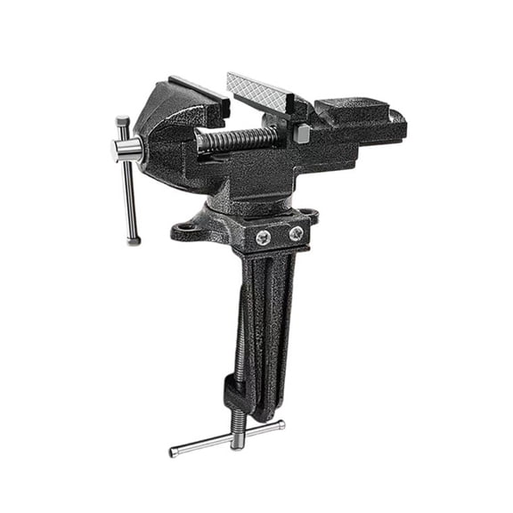 Table Vise Jaw Width Bench Vise 360 Rotating Clamp-on Work Vise with Soft Multifunction Jaws for Woodworking DIY