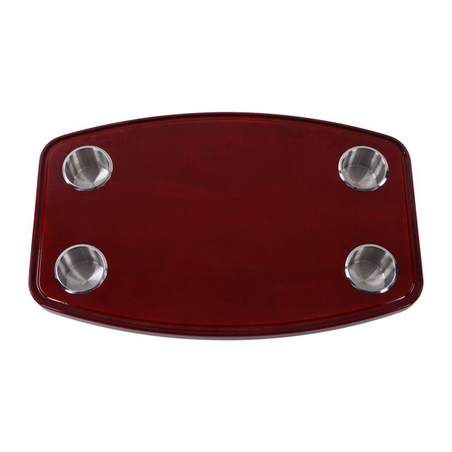 Table, Waterproof Design RV Table Top Oak With 4 Cup Holders For For