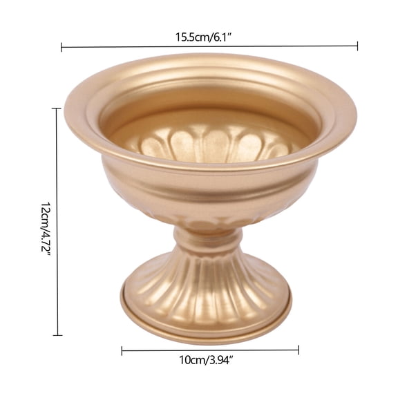 Table Wedding Flower Vase, 10-Piece Gold Flower Vase Set 15.5CM, Large Wedding Centerpiece Vases for Home Dining Table Decor