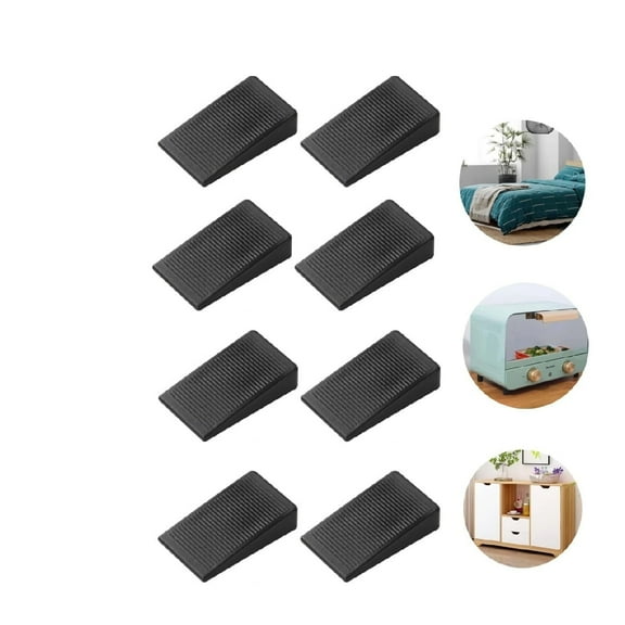 Table Wedge Shims,Multi-Purpose Plastic Blocks for Leveling, Heavy Duty Composite Shims and Wedges Furniture Levelers,1.9x1.1x0.4In,8Pack