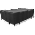 thumbnail image 1 of Table and Chair Rectangular Cover Outdoor Patio Furniture Heavy Duty Durable Weatherproof Cover- Medium - 88- Black, 1 of 5