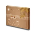 thumbnail image 1 of Table and Chairs and Palm Trees Drawn on Wet Sand Beach Summer Vacation Concept - Canvas Art Wall Art - 12" x 18", 1 of 4