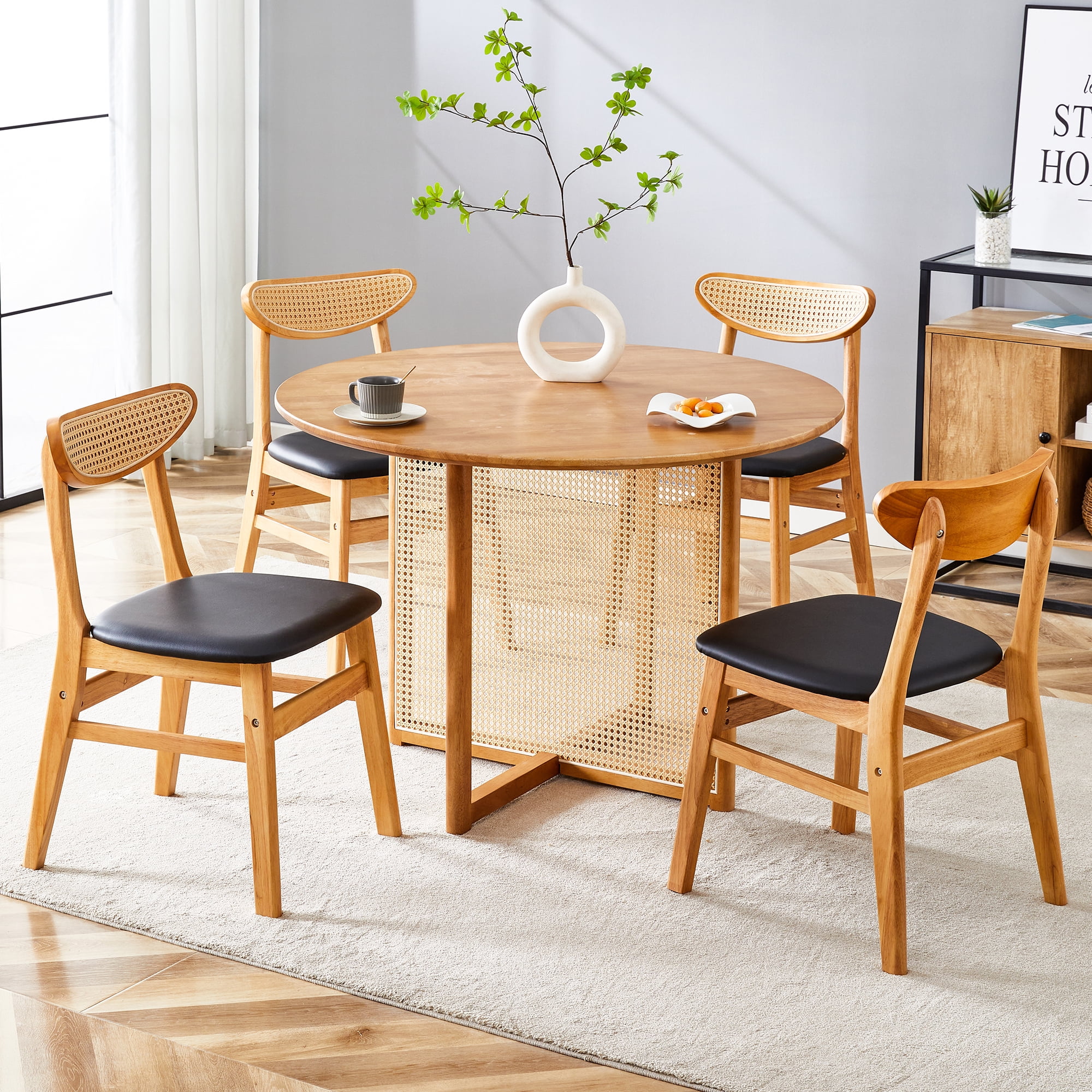 Table and chair set, ancient style solid wood dining table, imitation ...