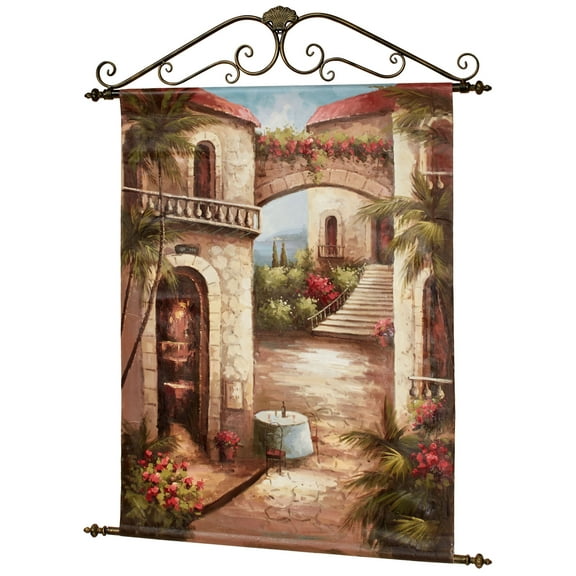 Table for Two Canvas Wall Hanging Multi Earth