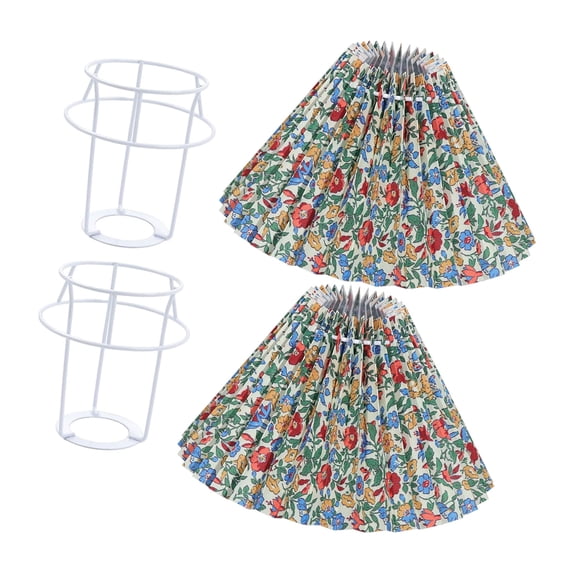 Floral Pattern C Table lamps covers E27 Fabric Flower Pattern Lampshades Home Wall Table ...