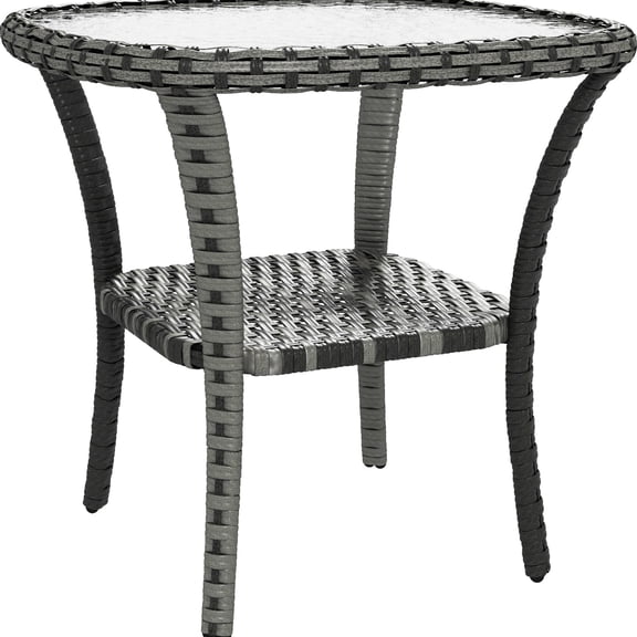 Table with Water - Ripple Glass / Aesthetically Pleasing in Outdoor Settings