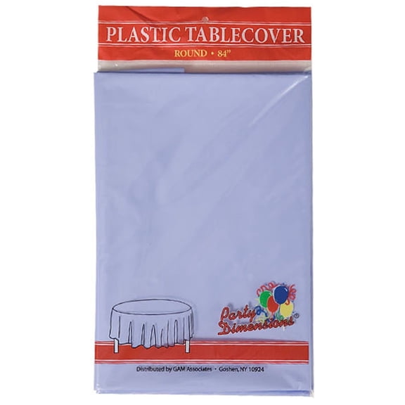 TableCloth Plastic Disposable Round Lavender 84''