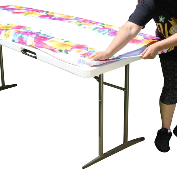 TableClothPLUS 72" Polyester Tablecloth, Spring