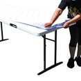 thumbnail image 1 of TableClothPLUS Diamonds 72" Elastic Fitted Polyester Tablecloth, 6' Folding Table Size, 1 of 6