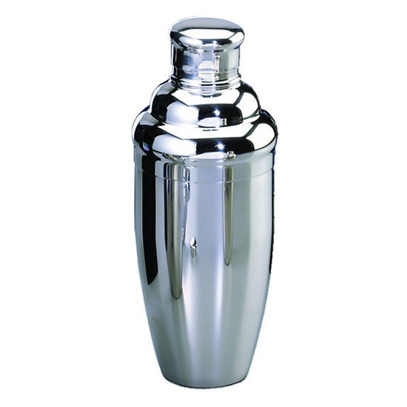 TableCraft 1224 3-Piece Stainless Steel Cocktail Shaker, 24-Ounce