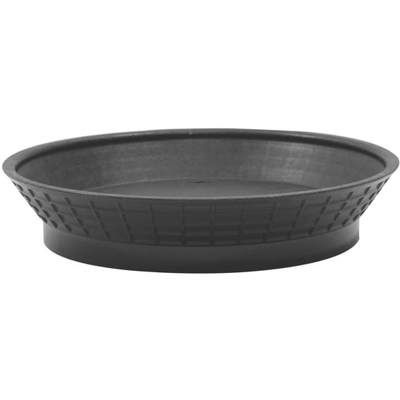 TableCraft 15759BK Black 9 Diner Platter with Base - 12 / CS"