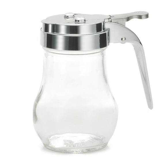 TableCraft 406CP Glass 6 Oz. Dispenser w/ Chrome Plated Top - Dozen