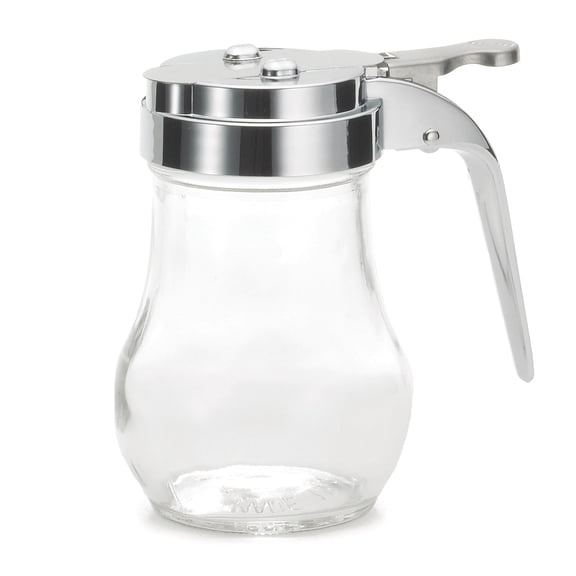 TableCraft 406CP Glass 6 Oz. Dispenser w/ Chrome Plated Top - Dozen