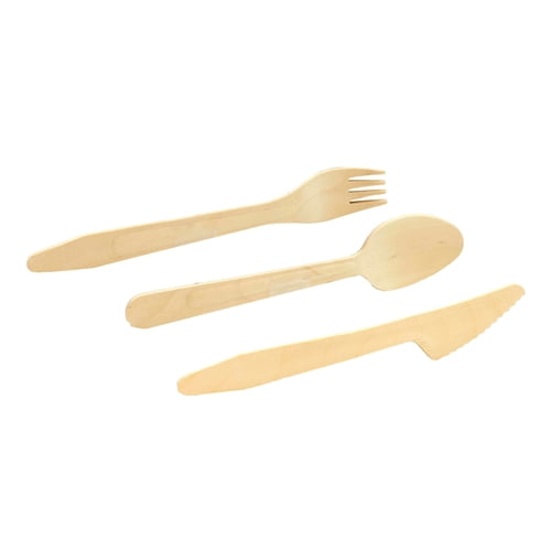 TableCraft 654324 Disposable Utensil Set, 6-1/2"L, includes: fork, spoon, knife, 50 each per case