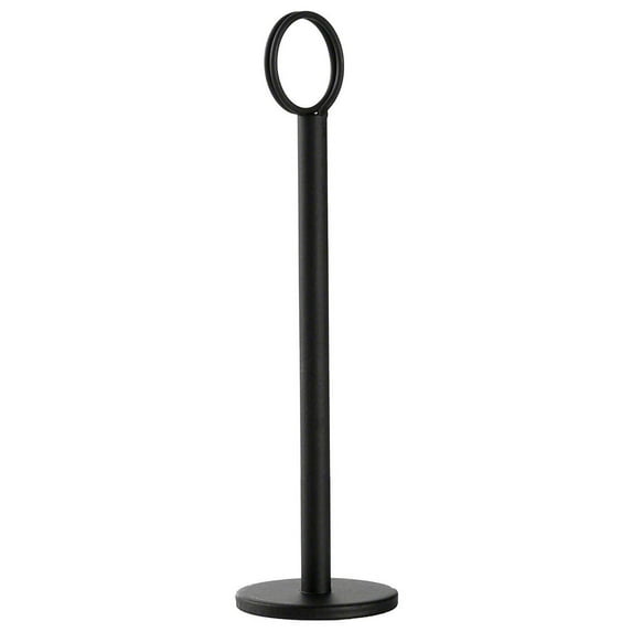 TableCraft BK1908 Black 8 Flat Bottom Number Stand"