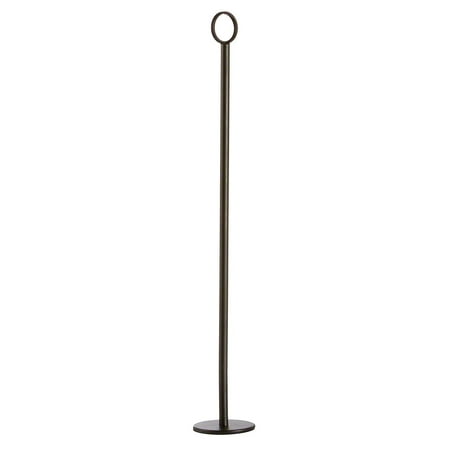 TableCraft BK1915 Black 15 Flat Base Number Stand"