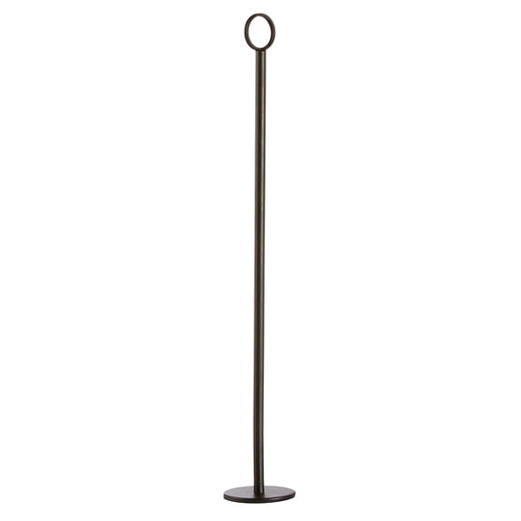 TableCraft BK1915 Black 15 Flat Base Number Stand"