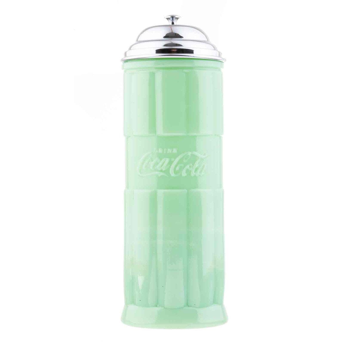 TableCraft CocaCola Jadeite Straw Jar