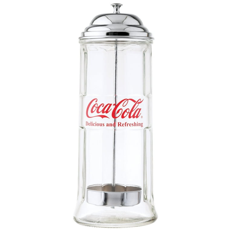 Retro Drinking Straw Holder Dispenser Bar Accessories Jar Bottle Soda Drink
