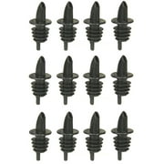 TableCraft H35BK Free Flow Pourers, Black, 12-Pack
