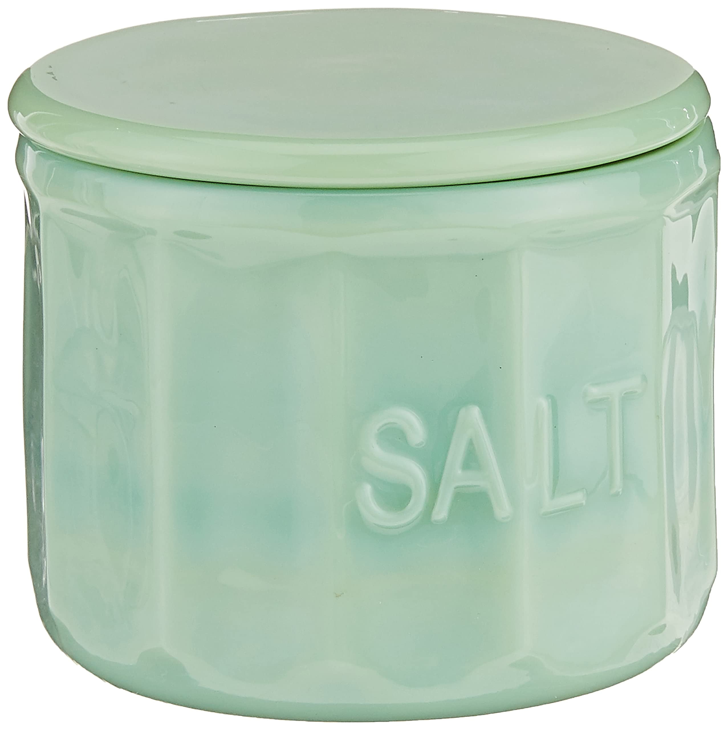 TableCraft Jadeite Glass Collection 9oz Dish Condiment Salt Cellar with