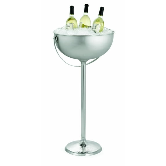 TableCraft RS2132 Remington Collection Round Beverage Stand with Handle, 16.3-Inch by 16.3-Inch by 20-1/2-Inch