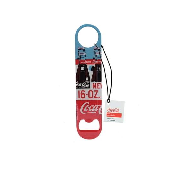 TableCraft's Coca-Cola Flat Metal Bottle Opener, Graphic, Red