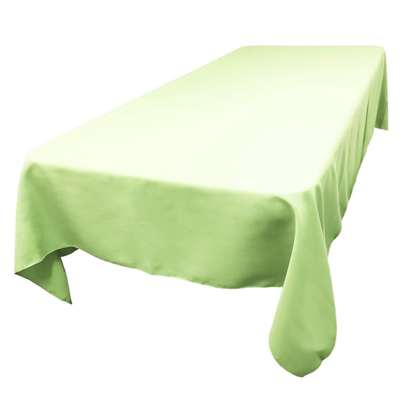 TableLinensforLess Polyester Rectangle Tablecloth, 60 Inch by 120 Inch, (Mint Green)