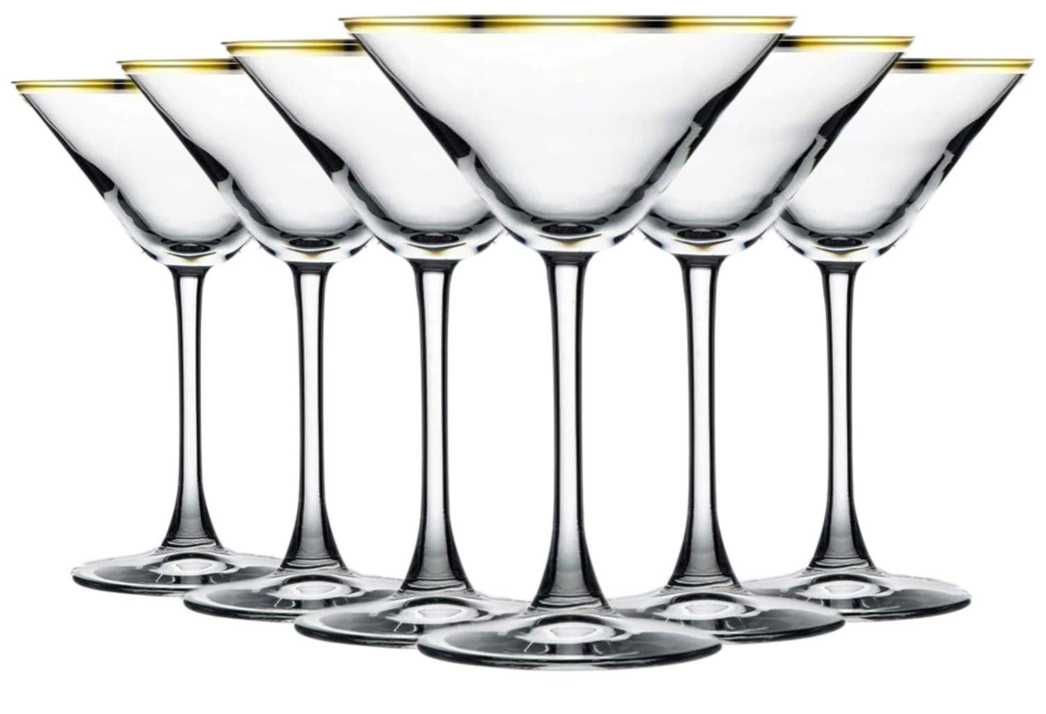 TableTop King 10 oz Wine Glasses, Stemmed Style, Nuance Full Accent, Red,  Set of 6 
