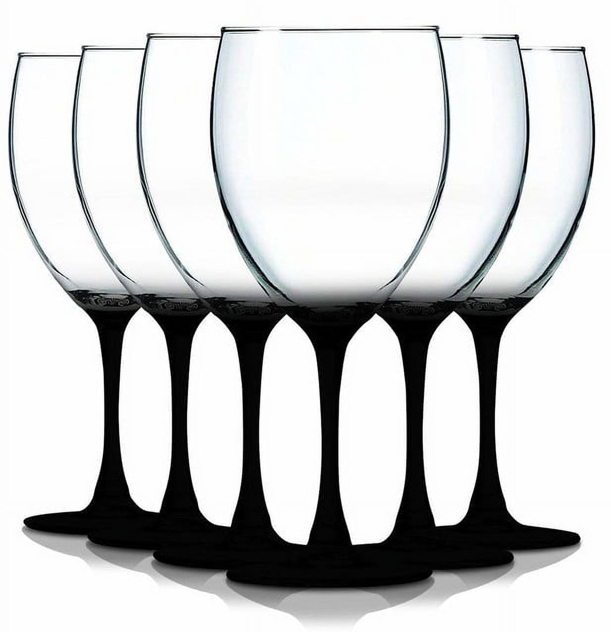 Tabletop King 10 oz Wine Glasses, Stemmed Style, Nuance Bottom Accent, Red, Set of 6, Size: One Size