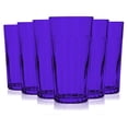 thumbnail image 1 of TableTop King 16 oz Jumbo Cooler Glasses, Libbey Full Accent, Purple - Set of 6, 1 of 2