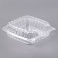 thumbnail image 1 of TableTop King C95PST1 9" x 9 1/2" x 3" ClearSeal Clear Hinged Lid Plastic Container - 200/Case, 1 of 3