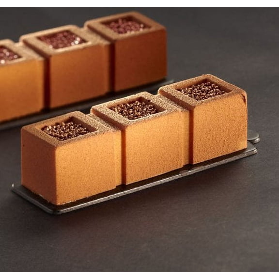 TableTop King Pavoflex Flexible non-stick mold, TRITTICO, 120x35mm h33mm, 20cav. Overall size: 600 x 400mm