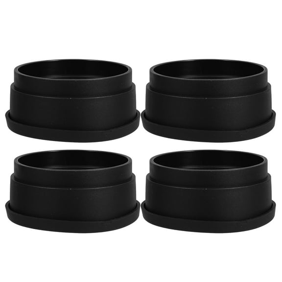 TEHAUX Bed Lifters Black Rubber for Home Furniture Legs Height Enhancement Stackable Design