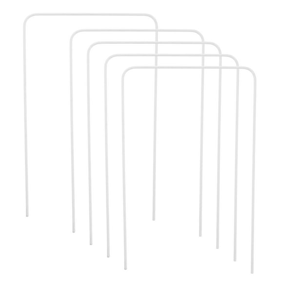 Tableaire 5pcs Universal Metal Croquet Wickets for Outdoor Lawn Games Family Backyard Croquet Hoops Game Parts 8.1x5.5x0.1 inches