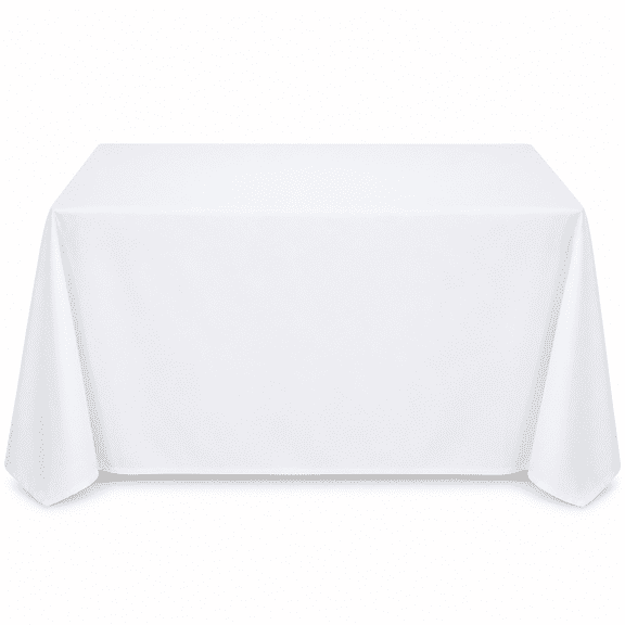 Tablecloth 52 x 72 100% Spun Polyester White | Wedding - Banquet - Restaurant