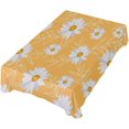 thumbnail image 1 of Tablecloth 54" x 54" Daisy Floral Rectangle Table Cloth Stain-Resistant Dining Table Cover for Home Dinner Party House Decor, 1 of 7