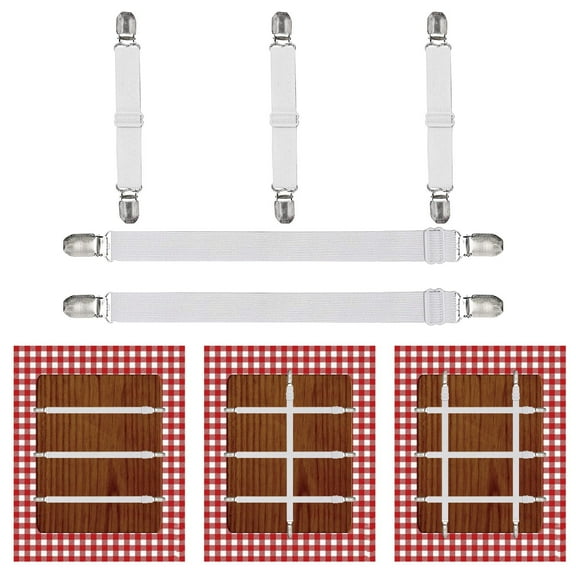Tablecloth Clips Fasterners, Perfect for Picnic Tables and Thick Tables Indoor and Outdoor, Keep Your Tablecloth Bed Sheets Lines Secure with Our Invisible Table Cloth Clips in Place