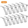 thumbnail image 1 of Tablecloth Clips, Stainless Steel Tablecloth Clips Ideal Clips for Home, Kitchen, Restaurant, Weeding, Picnic, Patio and Party (12pcs), 1 of 7