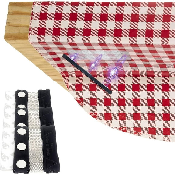 Tablecloth Clips for Thick Tables 6 Pack, Invisible Magnets Picnic Table Cloth Holder Clip Indoor Outdoor Large Clamp for Dining Tables Bench Cover Party Restaurant Camping RV Essential Accessories