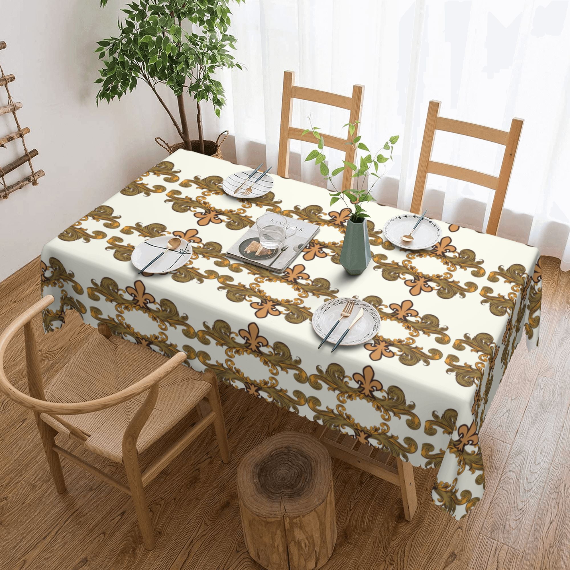 Tablecloth Color Illustration Border Background Table Cloth For ...