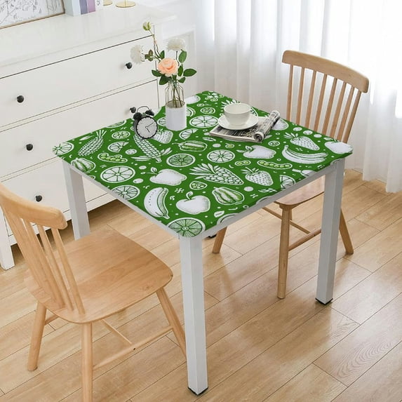 Tablecloth, Cottagecore Feels Outline Style Drawn Banana Print, Rectangular Table Cover for Dining Room Kitchen Decor